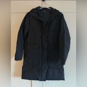 Everlane Long Black Puffer Jacket